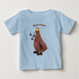 Funny hungry ugly flea cartoon baby T-Shirt