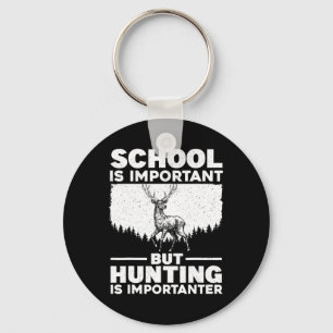 Funny Hunting Art For Boys Men Deer Hunter Wildlif Key Ring