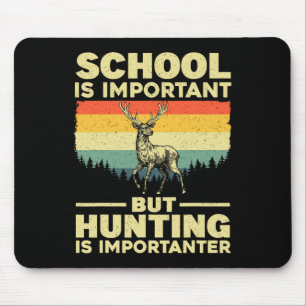 Funny Hunting Art For Boys Men Deer Hunter Wildlif Mouse Pad