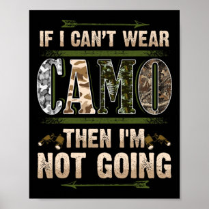 Funny Hunting Camo Hunters Buck Deer Country Redne Poster