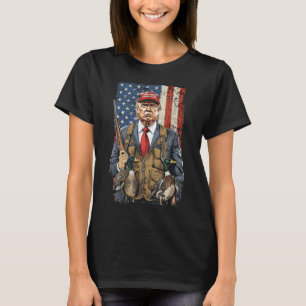 Funny Hunting Duck Trump Camo Hunting Hello T-Shirt