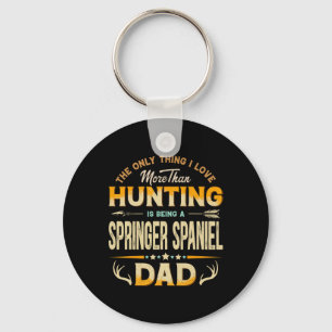 Funny Hunting Father's Day - Springer Spaniel Dad Key Ring