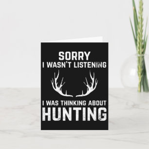 Funny Hunting For Bow And Rifle Deer Hunters Card