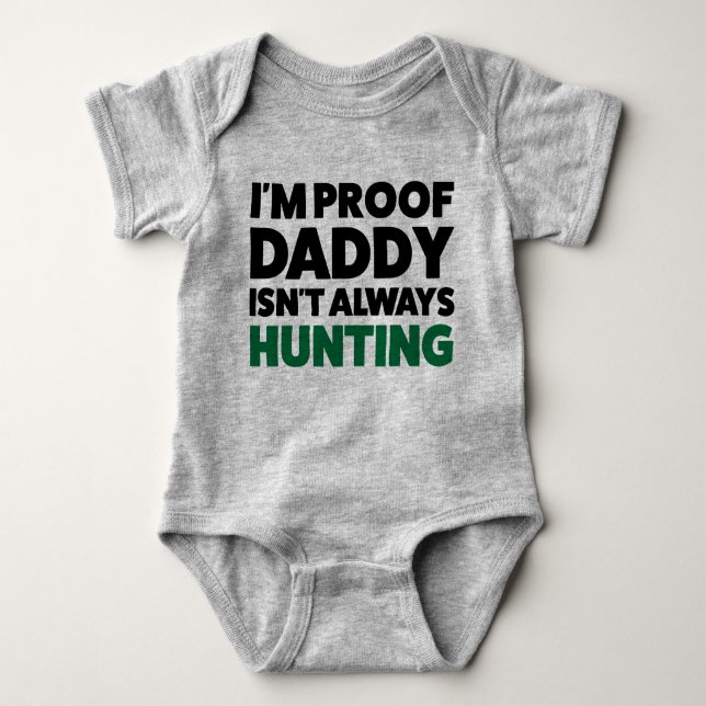 Funny Hunting Jersey Bodysuit for Baby (Front)