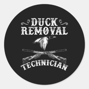 Funny Hunting Lover Graphic For Women And Men Duck Classic Round Sticker