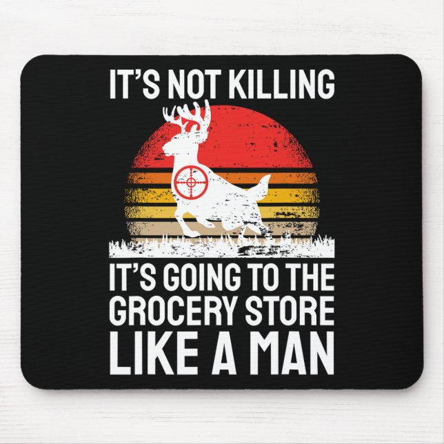 Funny Hunting  Mouse Pad (Front)