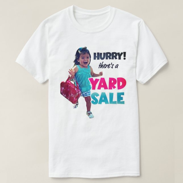 Funny Hurry There's a Yard Sale Women's T-shirt (Design Front)
