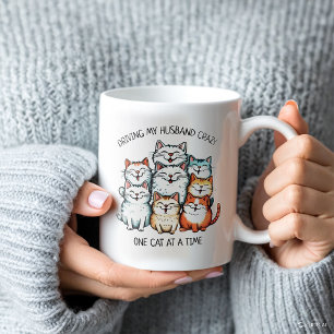 Funny Husband Cat Lady Quote Mug