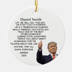 Funny Husband Gift For Husband Christmas Ornament