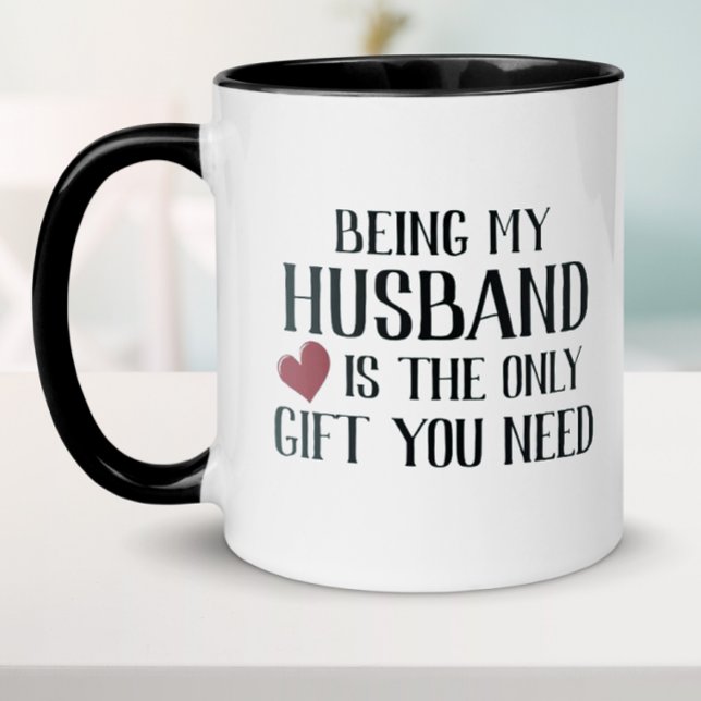 Funny Husband Valentine Mug (Funny Valentine's Day gift for husband.)