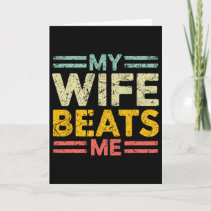 Funny Husbynd And Wife Quote Father’s Day Husbynd Card