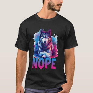 Funny Husky Meme T, perfect Husky walking T dog ow T-Shirt