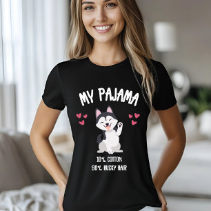 Funny Husky Pajama Dog Lover Gift T-Shirt