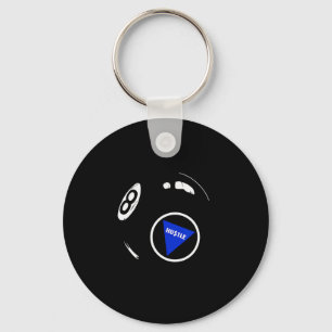 Funny Hustle 8 Ball For Men And Women Cool Working Key Ring
