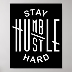 Funny Hustle Gift For Men And Women Cool Humble Od Poster