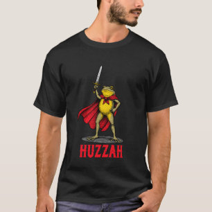 Funny Huzzah Frog Knight Sword Meme Toad Fantasy G T-Shirt