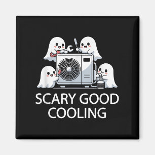 Funny Hvac Technician Ghost Halloween Costume Soky Magnet