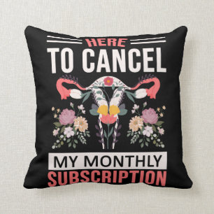 Funny Hysterectomy Flowers Uterus Removal Cushion