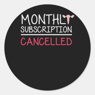 Funny Hysterectomy Support Uterus Removal Classic Round Sticker