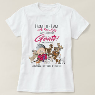 FUNNY - I AM an Old Lady House Full of Goats T-Shirt