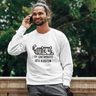 Funny 'I Am Contaminated with Radiation' Cat Meme  T-Shirt