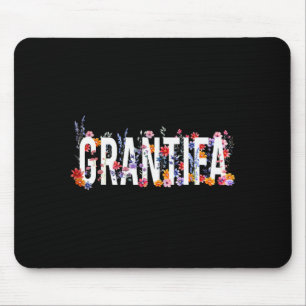 Funny I Am Grantifa Vintage Floral Women Mouse Pad