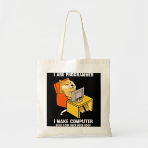 Funny I Are Programmer Programming Coding Nerd Shi Tote Bag