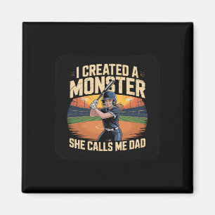 Funny I Created A Monster She Calls Me Dad Softll  Magnet