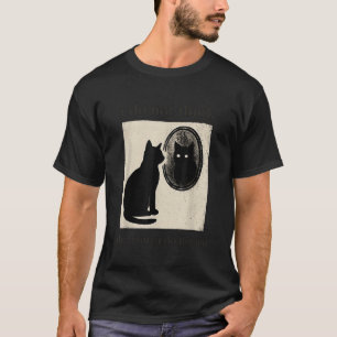 Funny i do not think therefore i do not am cat mem T-Shirt
