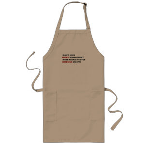 Funny I Don't Need Anger Management Long Apron