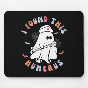 Funny I Found This Humerus Boo Ghost Halloween Cos Mouse Pad