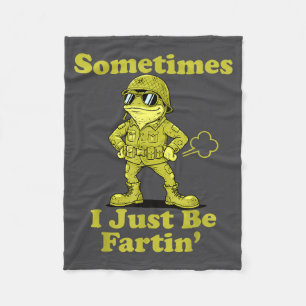 Funny I Frog Humor Sarcastic Sometimes Just Fartin Fleece Blanket