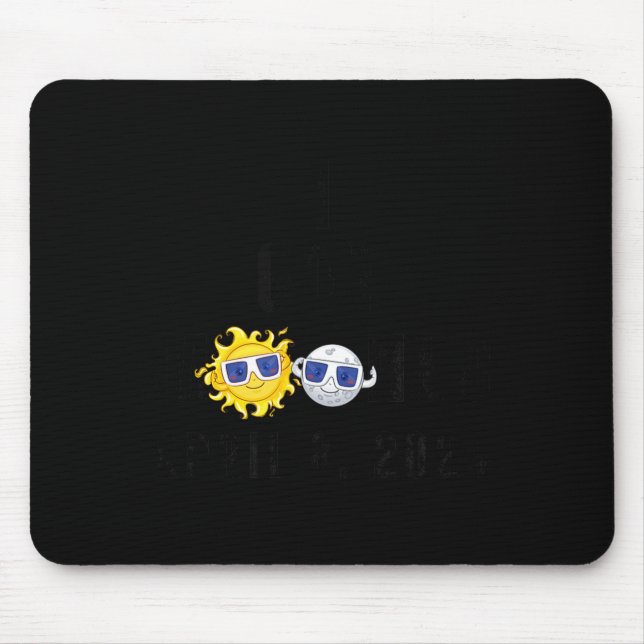 Funny I Got Mooned Total Solar Moon Mouse Pad (Front)