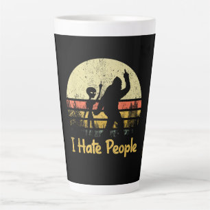funny i hate people latte mug