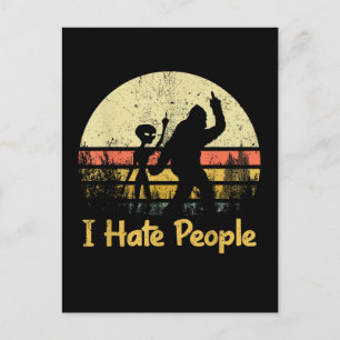 funny i hate people womens tshirts invitation postcard