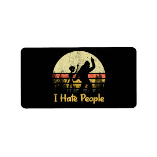 funny i hate people womens tshirts label
