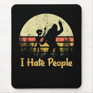 funny i hate people womens tshirts mouse pad