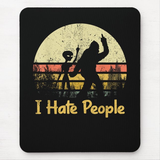 funny i hate people womens tshirts mouse pad (Front)
