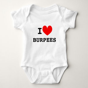 Funny I heart burpees infant bodysuit Kids