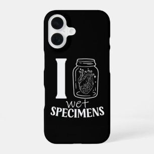 Funny I Heart Wet Specimen Collector Science Humou iPhone 16 Case