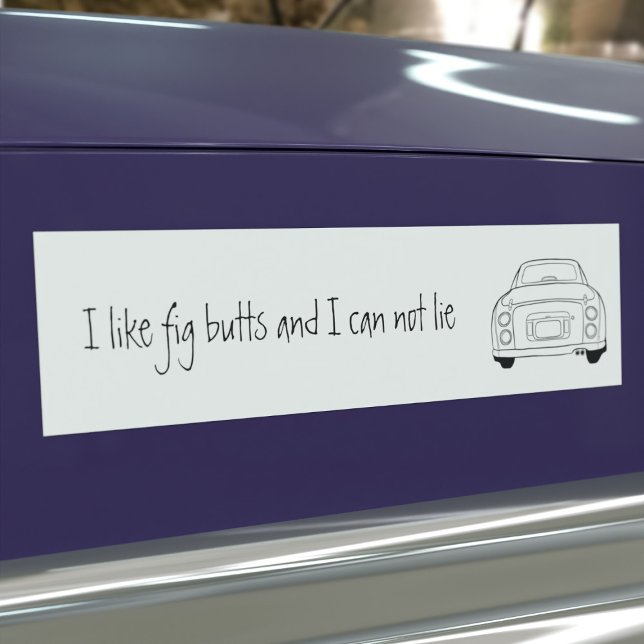 Funny I Like Figaro Car Bumper Sticker (Do you like Figaro cars and can not lie? This is the car bumper sticker just for you)