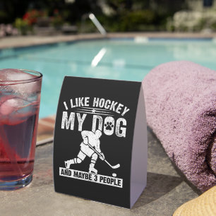 Funny I Like Hockey My Dog And Maybe 3 People