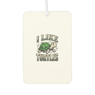Funny I Like Turtles Vintage Turtle Shirt Design_1 Car Air Freshener