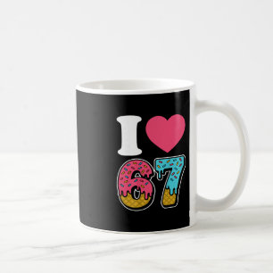 Funny I Love 67 I Heart 67 Meme I Love Six Seven G Coffee Mug