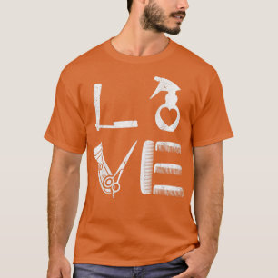 Funny I Love Barber Barbershop Barbering Haircut H T-Shirt