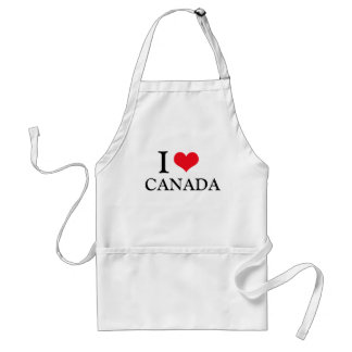 Funny I LOVE CANADA Fathers Day Dad gift BBQ Standard Apron