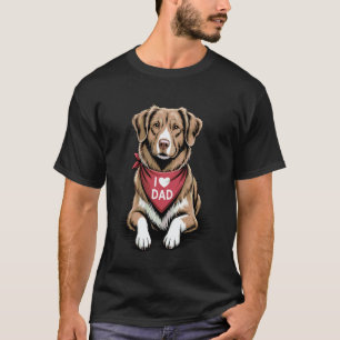 Funny I Love Dad Nova Scotia Duck Tolling Retrieve T-Shirt