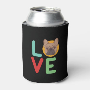 Funny I Love French Bulldog I Heart My Dog Lover Can Cooler