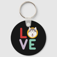 Funny I Love Husky I Heart My Dog Puppy Lover