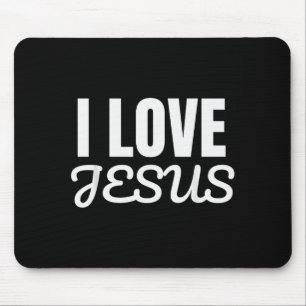 Funny I Love Jesus - Jesus Love You Christian Fait Mouse Pad